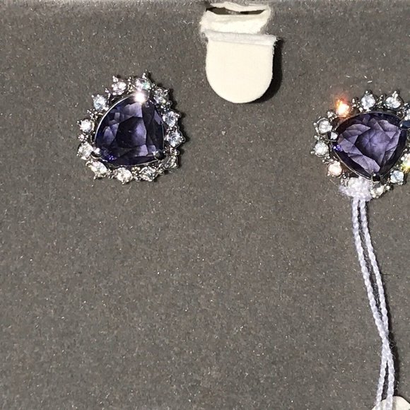 NWT Nolan Miller Tanzanite Earrings - Picture 4 of 6